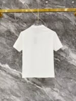 Prada White Side Stripe Triangle Badge T-Shirt & Drawstring Shorts Two-Piece Men Casual Set - Image 4