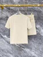 Polo Ralph Lauren Cream Polo Horse Logo Tee & Shorts Co-Ord Set - Image 2