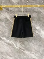 Gucci Black Monogram Trim Colorful Logo Tee & Drawstring Shorts Co-Ord Set - Image 6