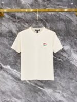 Gucci Cream Monogram Trim Colorful Logo Tee & Drawstring Shorts Co-Ord Set - Image 3