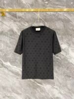 Gucci Allover Logo Print Tee & Shorts Co-Ord Set In Black - Image 2