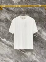 Gucci Allover Logo Print Tee & Shorts Co-Ord Set In White - Image 2