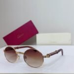 Cartier Retro Round Lens Luxury Sunglasses CT0464S - Image 2