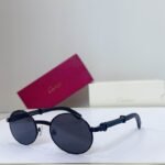 Cartier Retro Round Lens Luxury Sunglasses CT0464S - Image 9