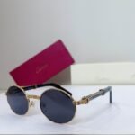 Cartier Retro Round Lens Luxury Sunglasses CT0464S - Image 8