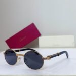 Cartier Retro Round Lens Luxury Sunglasses CT0464S - Image 7