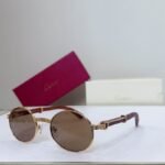 Cartier Retro Round Lens Luxury Sunglasses CT0464S - Image 4
