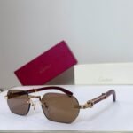 Cartier Rimless Grain Temple Gradient CT0362 Sunglasses For Men Women - Image 8