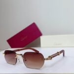 Cartier Rimless Grain Temple Gradient CT0362 Sunglasses For Men Women - Image 5