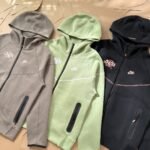 Synaworld x Nike Tech Fleece Hoodie Full Zip Knit Sweatshirt Casual Jacket - Image 5