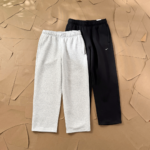Nike Mens Wide Leg Sweatpants Straight Cut Knit Pants with Drawstring Casual Sportswear