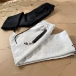 Nike Tech Fleece Sweatpants Men Zipper Pocket Joggers with Drawstring Casual Athletic Pants - Image 6