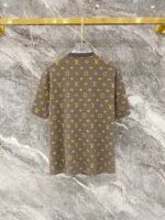 Louis Vuitton Gray Yellow Two-Tone Monogram Print Tee & Drawstring Shorts Co-Ord Set - Image 5