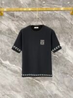 Loewe Black Arrow Print Anagram Logo Crew Neck T-Shirt & Drawstring Shorts Two-Piece Set - Image 2