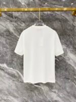 Gucci White Letter Print Metal Badge Crew Neck T-Shirt & Drawstring Shorts Two-Piece Set - Image 5