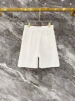 Gucci White Letter Print Metal Badge Crew Neck T-Shirt & Drawstring Shorts Two-Piece Set - Image 3