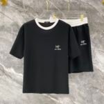 Arc'teryx Black Contrast Trim Animal Logo Tee & Shorts Co-Ord Set