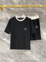 Arc'teryx Black Contrast Trim Animal Logo Tee & Shorts Co-Ord Set