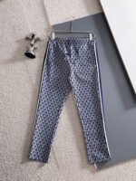 Lacoste Geometric Print Tracksuit Set Zip-Up Jacket & Jogger Pants with Stripe Detail - Image 4