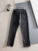 Lacoste Black Geometric Print Tracksuit Set Zip-Up Jacket & Jogger Pants - Image 5