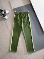 Lacoste Dark Green Geometric Print Tracksuit Set Zip-Up Jacket & Jogger Pants - Image 4