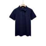 Prada Men's Short Sleeve Polo Shirt with Triangle Logo - Image 5