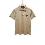 Prada Men's Short Sleeve Polo Shirt with Triangle Logo - Image 4
