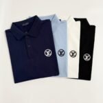 Louis Vuitton Men's Short Sleeve Polo Shirt with Circular Logo - Image 2