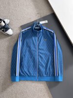 Lacoste Blue Geometric Print Tracksuit Set Zip-Up Jacket & Jogger Pants - Image 5