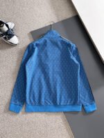 Lacoste Blue Geometric Print Tracksuit Set Zip-Up Jacket & Jogger Pants - Image 4