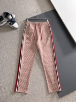 Lacoste Red Geometric Print Tracksuit Set Zip-Up Jacket & Jogger Pants - Image 4