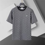 Lacoste Black & White Geometric Print Men's 2-Piece Round Neck T-Shirt & Shorts Set - Image 6