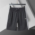 Lacoste Black Geometric Print Men's 2-Piece Round Neck T-Shirt & Shorts Set - Image 3