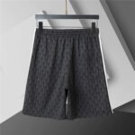 Lacoste Black Geometric Print Men's 2-Piece Round Neck T-Shirt & Shorts Set - Image 2