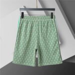 Lacoste Light Green Geometric Print Men's 2-Piece Round Neck T-Shirt & Shorts Set - Image 3