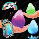 4 Colors Glitter Water Drop Squishy Stress Balls Slow Rising Squeeze Toys for Anxiety Relief - Image 7