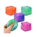 Nee Doh Marble Cube Squishy Stress Ball Slow Rising Squeeze Toy for Anxiety Relief - Image 5