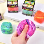 Nee Doh Marble Cube Squishy Stress Ball Slow Rising Squeeze Toy for Anxiety Relief - Image 3