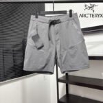 Arc’Teryx Adjustable Belt Waist Cargo Shorts Multi Zipper Pocket Quick Dry Outdoor Men Shorts Gray