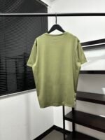 Lacoste Contrast Stitch Crew Neck Quick Dry Sports Short Sleeve T-shirt Army Green - Image 2