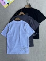 Arc'teryx Letter Print Crew Neck Cotton Short Sleeve Men Casual T-shirt 3 Colors - Image 3
