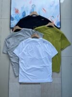 Descente Black White Gray Green Mesh Spliced Quick Dry Sports T-shirt Logo Crew Neck Athletic Short Sleeve - Image 2