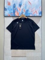 Descente Black White Gray Green Mesh Spliced Quick Dry Sports T-shirt Logo Crew Neck Athletic Short Sleeve - Image 3