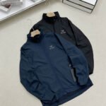 Arc'Teryx Navy Blue & Black Stand Collar Full Zip Lightweight Windbreaker Jacket