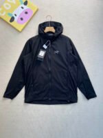 Arc'Teryx White Black Light Blue Orange Hooded Full Zip Sun Protection Skin Jacket 4 Colors - Image 5
