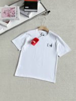 The North Face White & Black Small Pine Tree Landscape Graphic Crew Neck Cotton Short Sleeve T-shirt - Image 4