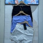 Arc'Teryx Black Light Purple Off White Multi Pocket Drawstring Quick Dry Cargo Outdoor Shorts