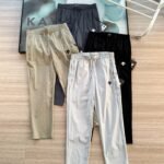 Descente Men Drawstring Elastic Waist Quick Dry Straight Outdoor Pants