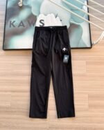 Descente Men Drawstring Elastic Waist Quick Dry Straight Outdoor Pants - Image 5