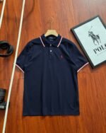 Polo Ralph Lauren Collar Cuff Embroidered Pony Logo Pique Polo Shirt - Image 6